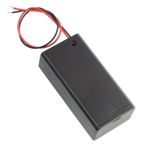 KAUMO батарейка box (9V прямоугольник батарейка *1) батарейка кейс ON/OFF переключатель имеется батарейка держатель (1 шт )