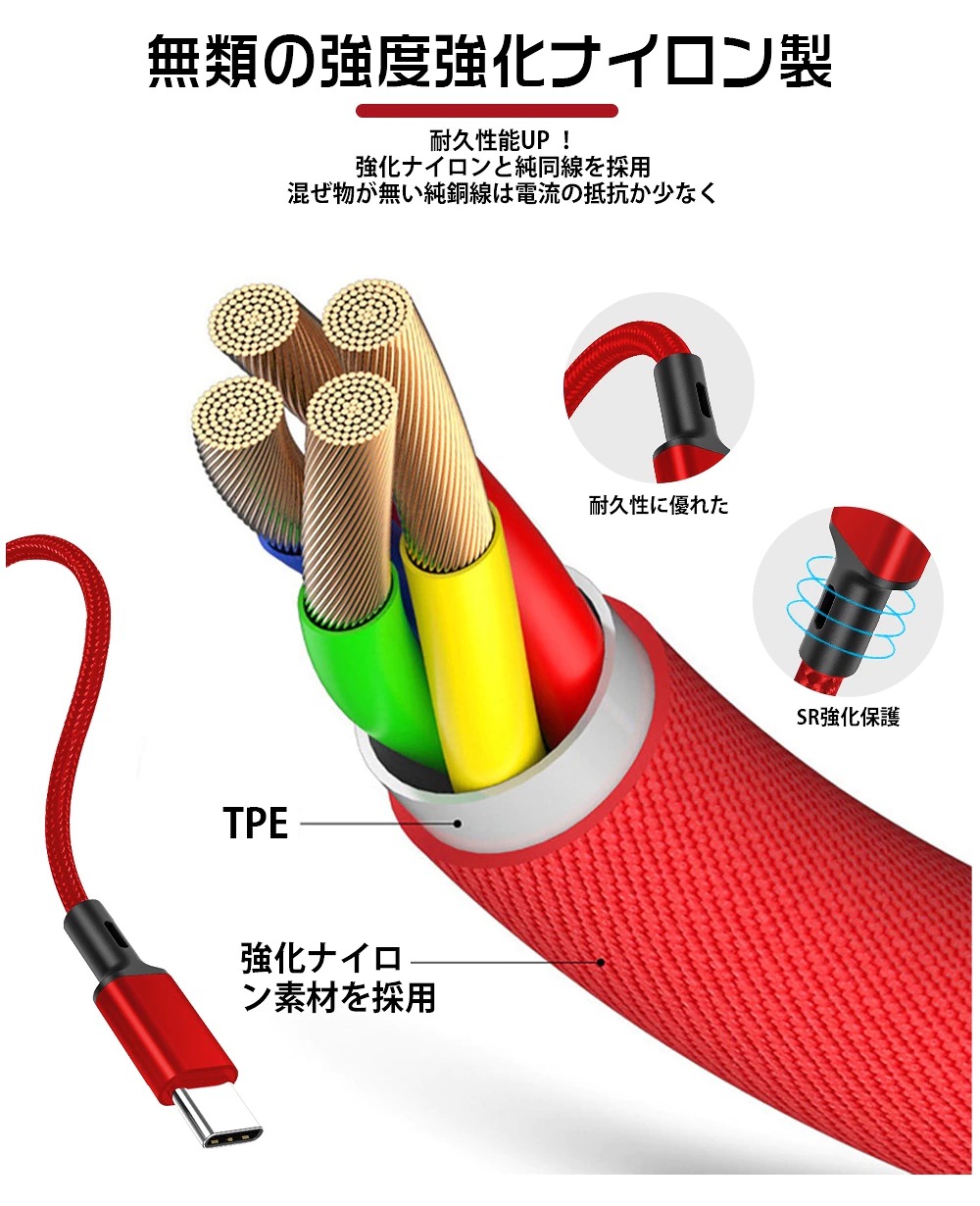  coupon . the cheapest 367 jpy 3in1 charge cable mobile battery sudden speed charge charger 3 pcs same time charge iPhone15 14 code 2.4A 1 Type-C Micro USB high endurance 90 day guarantee 