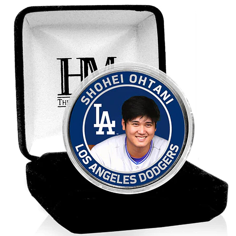 SHOHEI OHTANI large . sho flat Los Angeles doja-s memory coin -LA DODGERS SILVER MINT COIN 5000 sheets limitation coin 