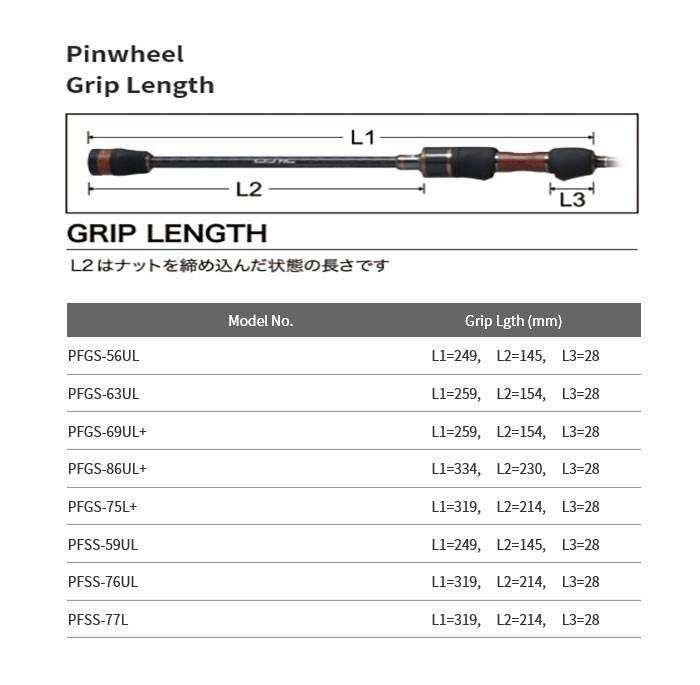 [ immediate payment is possible to do!]pa-m spin Wheel PFGC-64UL Tubular tip 2 piece Bait model light salt game rod 