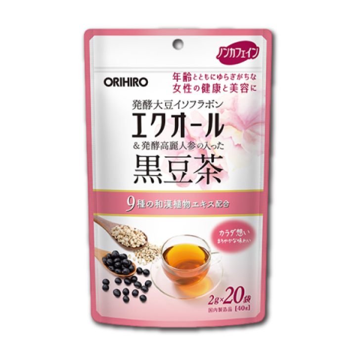 オリヒロ エクオール発酵高麗人参の入った黒豆茶 20包 × 1個の商品画像