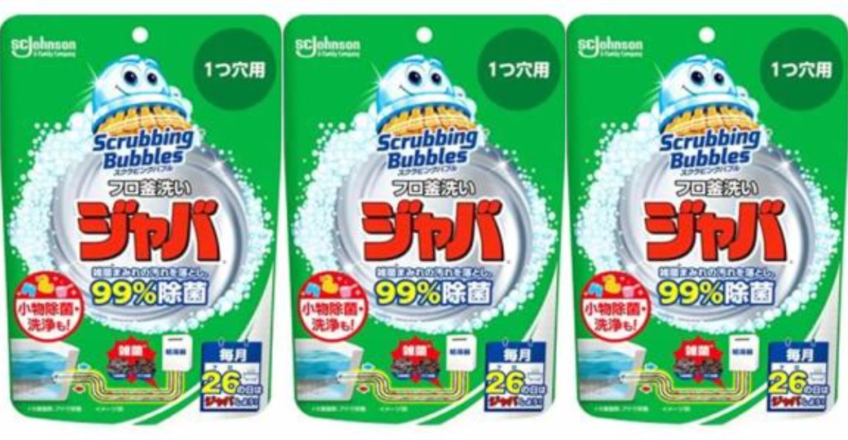 JOHNSON スクラビングバブル ジャバ フロ釜洗い 1つ穴用 160g×3個 浴室洗剤の商品画像