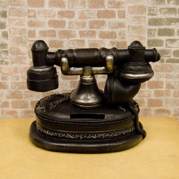 アンティーク 置き物 電話 楽天市場】アンティーク電話機 レトロ 黒電話 雑貨 玩具