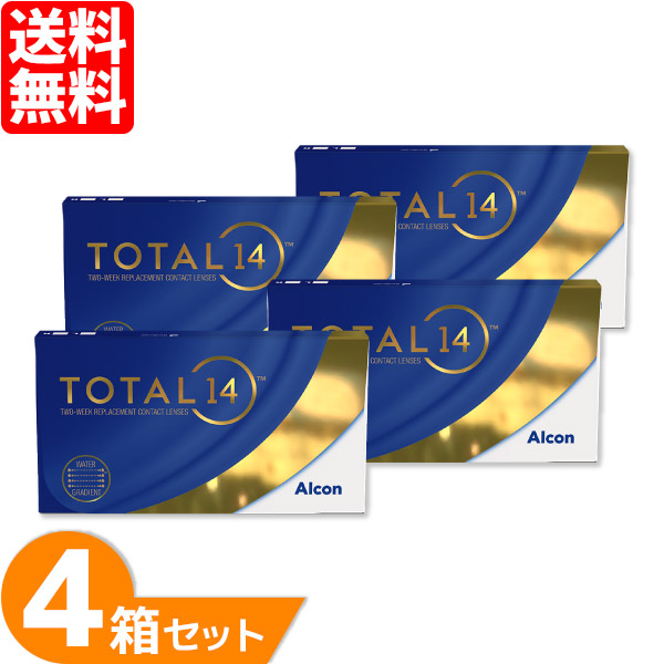 Alcon トータルフォーティーン 近視用 6枚入 4箱 ソフトコンタクトレンズの商品画像