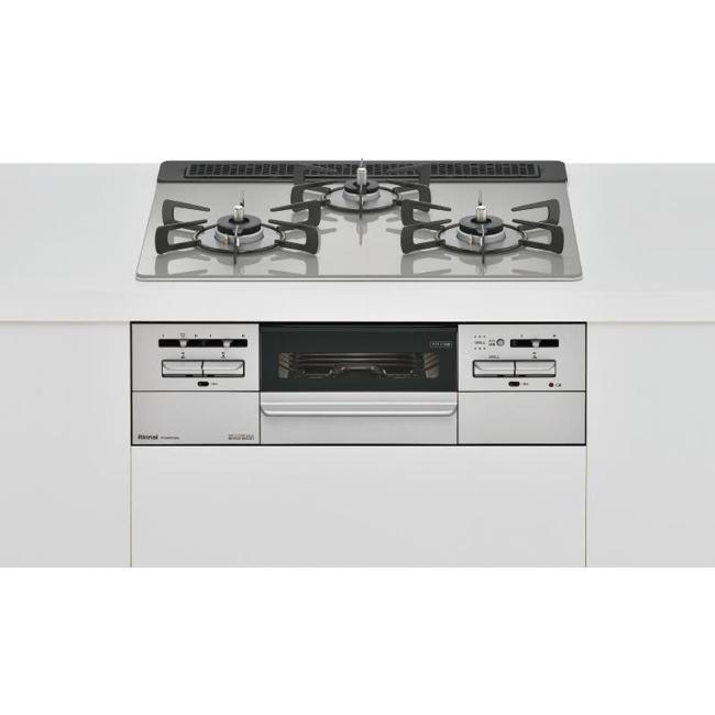 Rinnai RS31W35T2DGAVW-13A シルバー マイトーン ビルトインガスコンロ （都市ガス用3口左右強火力タイプ幅60cm）の商品画像