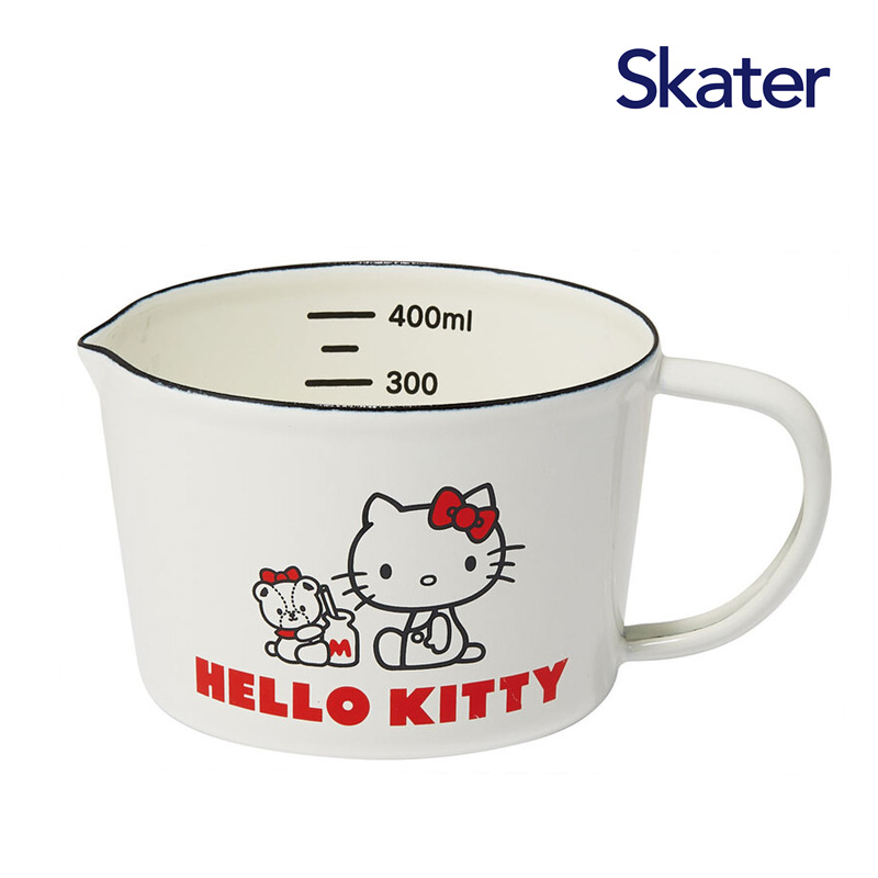 スケーター ホーロー メジャーカップ 450ml×キティ＆タイニーチャム ENMC5の商品画像