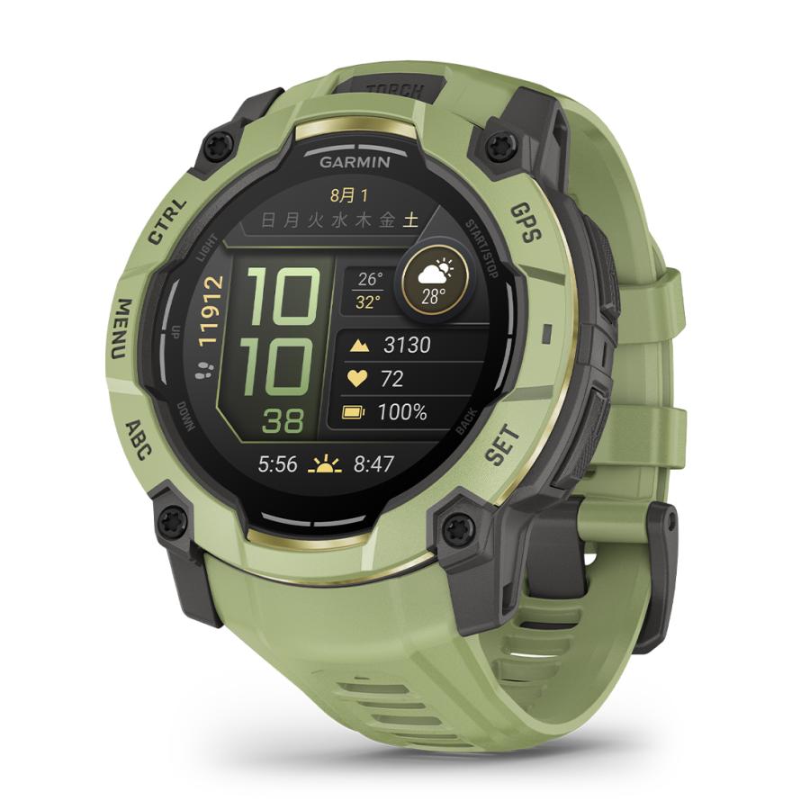 GARMIN Instinct 3 AMOLED 50mm Fern Green 010-03020-32 スマートウォッチ本体の商品画像