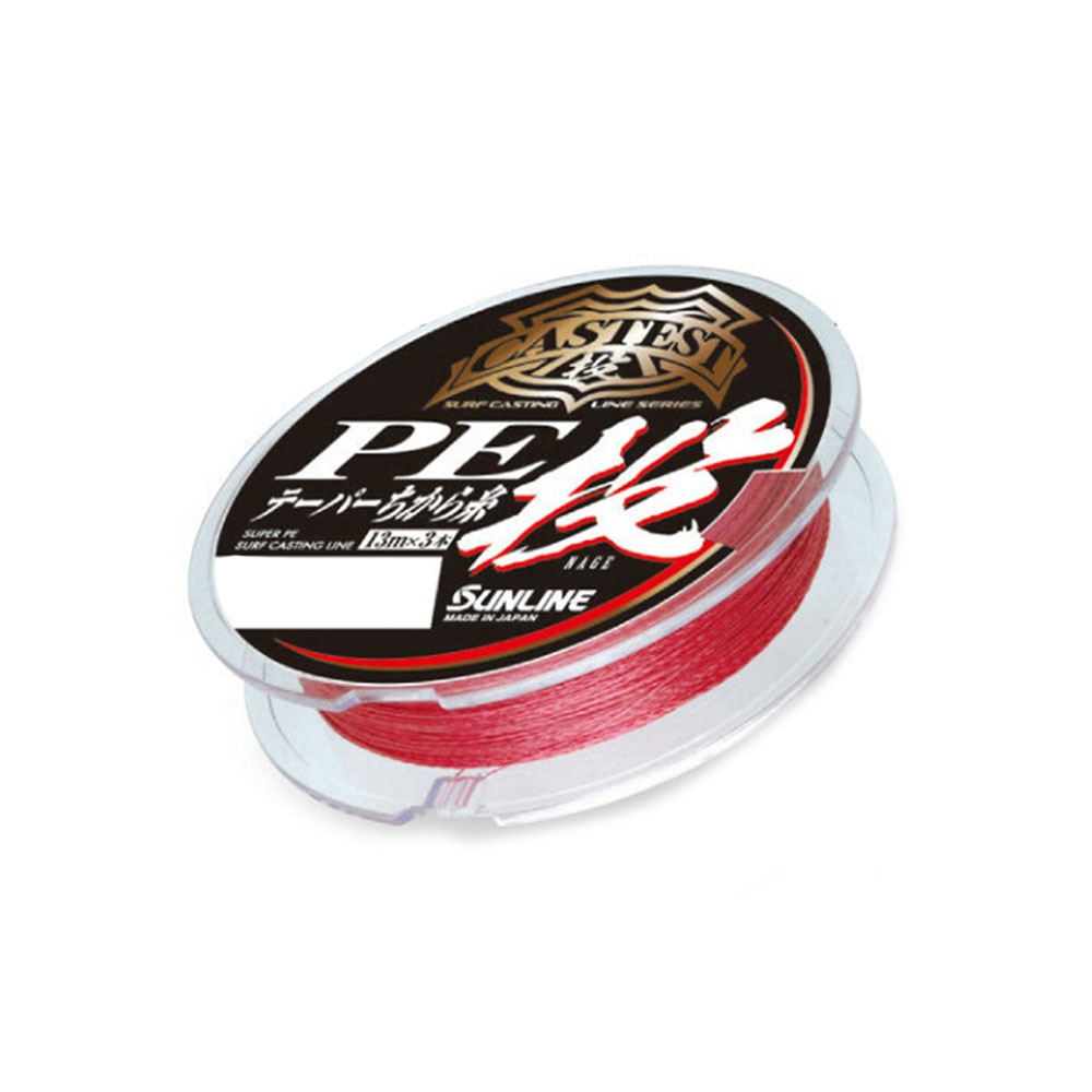サンライン (SUNLINE) PEライン CASTEST PEテーパーちから糸 投 13m×3 0.8-6号 レッド