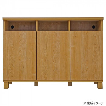 タカシン家具工業 3列カウンターキャビネット W1100×D325×H790mm NC-8011CT （ナチュラル）の商品画像