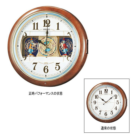 SEIKO セイコー からくり・アミューズ 電波掛け時計 30周年記念