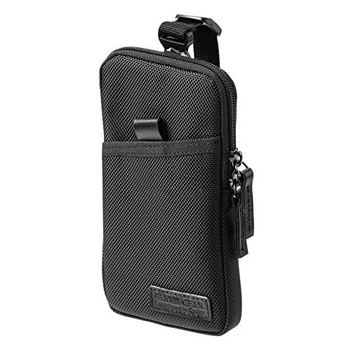 SANWA SUPPLY リュックベルト用スマホポーチ 200-BAGOP1BK（ブラック）の商品画像
