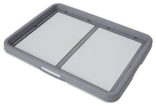 ペティオ 片手でらくらく ドッグトレー ワイド（グレー）×1個の商品画像
