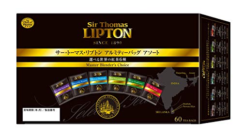 Lipton サー・トーマス・リプトン 6種アソート アルミティーバッグ 60袋 ×1セット Sir Thomas LIPTON ティーバッグ紅茶の商品画像