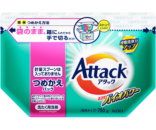 アタック 高活性バイオパワー つめかえ用 750g×1個の商品画像