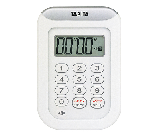 タニタ 丸洗いタイマー100分計（ホワイト）TD-378×1個の商品画像