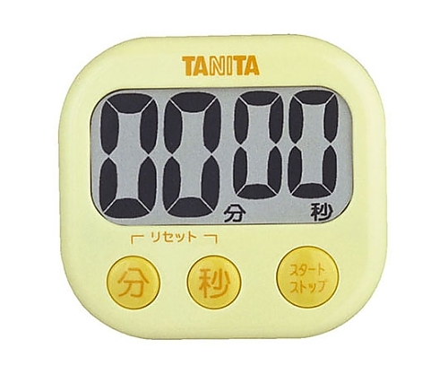 TANITA タニタ デジタルタイマー でか見えタイマー （イエロー）TD-384×1個 キッチンタイマーの商品画像