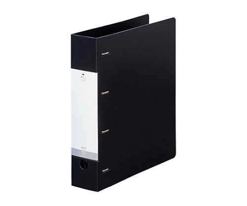 リヒトラブ リクエスト D型リングファイル A4タテ 4穴 リング内径50mm 黒（ブラック） G1280 1箱（10冊入）の商品画像