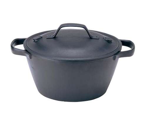 及源鋳造 及源鋳造 クックトップ丸深形（IH対応）20cm CT-004 両手鍋