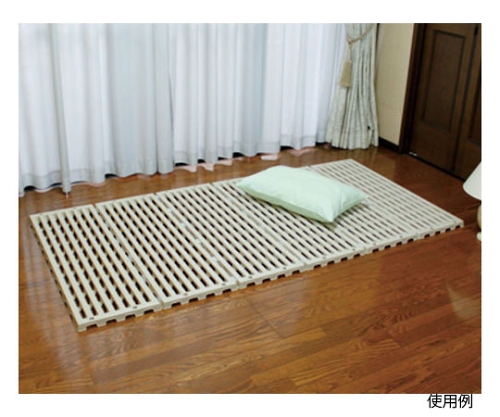 蝶プラ工業 すのこベッド エアースリープ ベージュシングル782412の商品画像