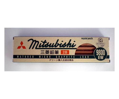 リサイクル鉛筆 9800EW 6角 2B K9800EW2B 1ダース（12本入） ×1セットの商品画像