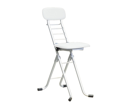 カラーリリィチェア W350×D480×H790×SH320～620mm CSP-320A （ホワイト×シルバー）の商品画像