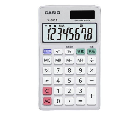 カシオ計算機 8桁 実務電卓 手帳タイプ SL-300A-N ×1個の商品画像