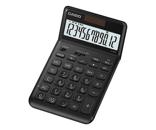 CASIO カシオ計算機 スタイリッシュ電卓 ジャストタイプ JF-S200-BK-N（ブラック）×1個 電卓の商品画像