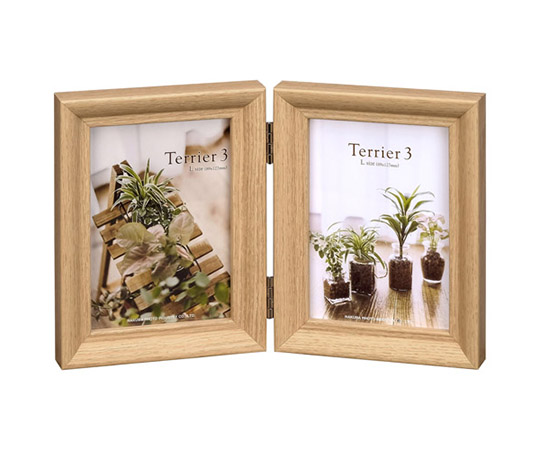 フォトフレーム テリア3 L 2面 タテ FWTR3-NTL2T （ナチュラル）