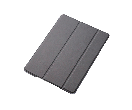 iPad 2018 9.7インチ/フラップカバー/背面クリア/ソフトレザーフラップ/2アングル TB-A18RWVBK （ブラック）の商品画像