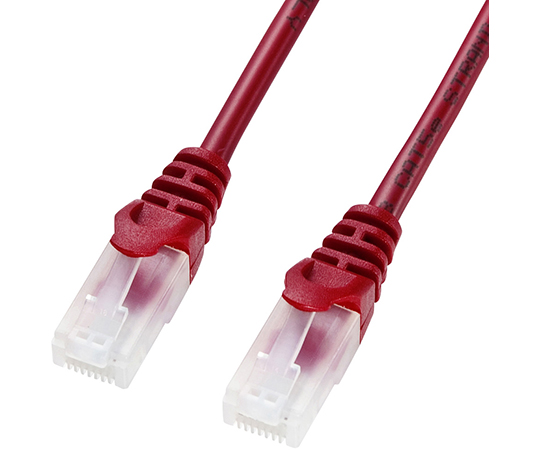 SANWA SUPPLY サンワサプライ ツメ折れ防止LANケーブル Cat5e 3m LA-Y5TS-03R（レッド）×1本 LANケーブルの商品画像