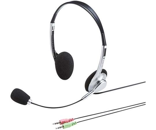 サンワサプライ マルチメディアPCヘッドセット MM-HS515SVN（シルバー）×1セット