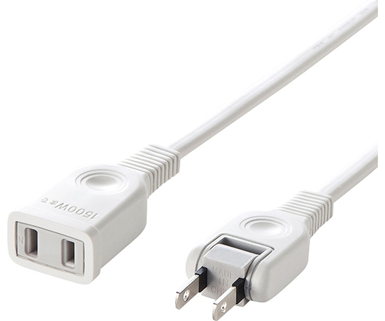 SANWA SUPPLY サンワサプライ 電源延長コード TAP-EX2101 1個口 1m ホワイト×1個 OA、電源タップの商品画像