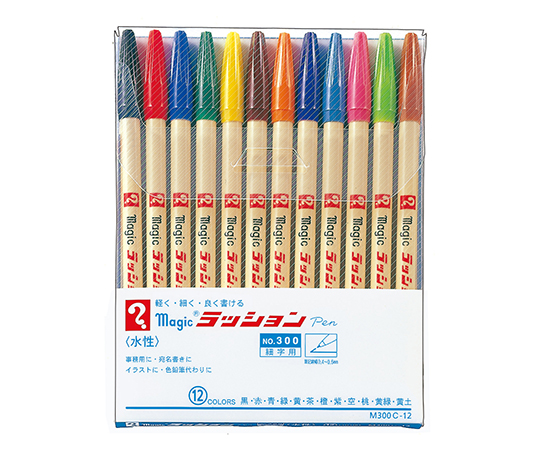 寺西化学工業 マジックインキ ラッションペン No.300 12色セット M300C-12 ×1セット マーカーの商品画像