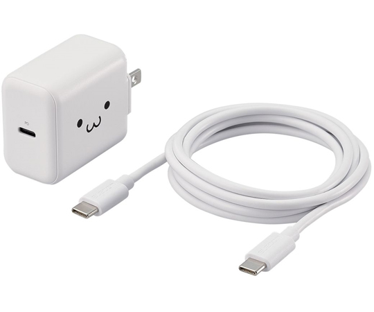 ELECOM USB Power Delivery20W AC充電器（C-Cケーブル付属） MPA-ACCP18WF （ホワイトフェイス）の商品画像