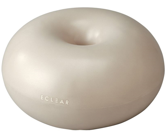 ELECOM エクリア ドーナツ型バランスボール Lサイズ 直径50cm（アイボリー）HCF-BBDLIV ECLEAR バランスボールの商品画像