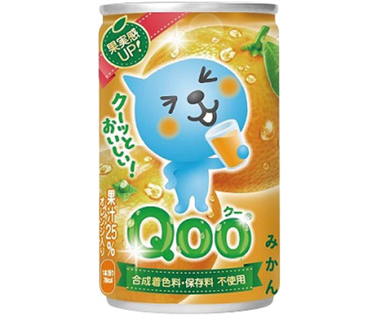 Coca Cola Qoo オレンジ 缶 160g×30 Qoo フルーツジュースの商品画像