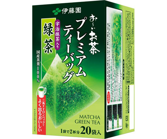 伊藤園 伊藤園 お～いお茶 プレミアムティーバッグ 宇治抹茶入り緑茶 20袋 × 1箱 お〜いお茶 緑茶、煎茶の商品画像