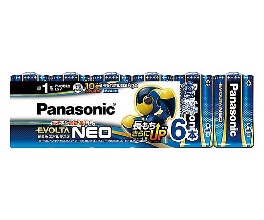 アルカリ乾電池 エボルタネオ 単1形 6本パック×1個 （単1形 6本）LR20NJ/6SWの商品画像