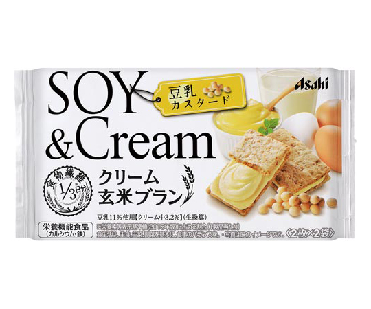 アサヒ クリーム玄米ブラン プラス 豆乳＆カスタード×6セット クリーム玄米ブラン バランス栄養、栄養調整食品の商品画像