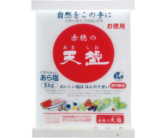 天塩 天塩 赤穂の天塩 あら塩 5kg×1 塩の商品画像