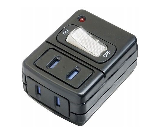 ヤザワ 雷サージ付省エネタップ Y02FUSK210BK 2個口 ブラック×1個の商品画像