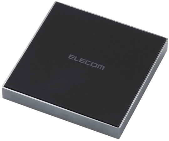 ELECOM メタル筐体 Qi規格対応ワイヤレス充電器 10/7.5/5W・卓上 W-QA22BK （ブラック）の商品画像