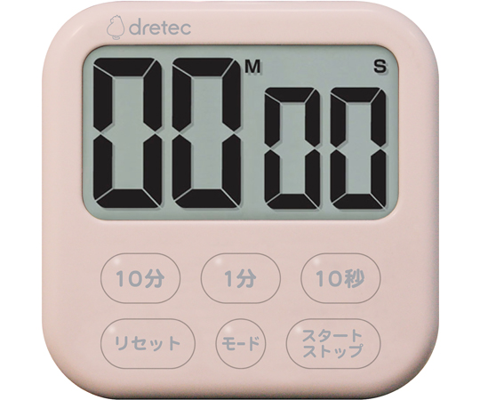 ドリテック 大画面タイマー シャボン6 T-615PK（ピンク）×1個の商品画像