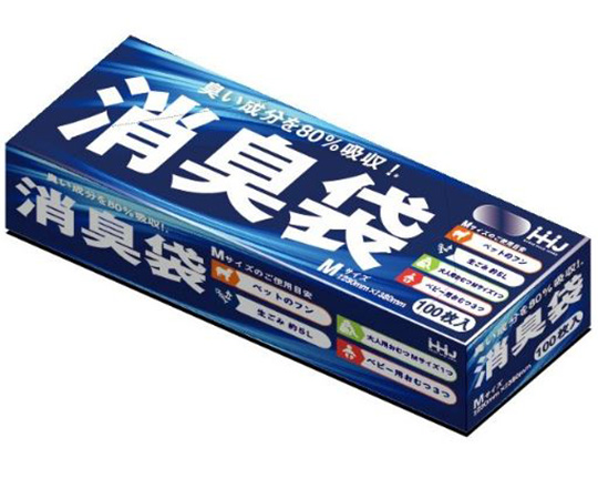 ハウスホールドジャパン ゴミ箱用アクセサリ AS05 グレー 半透明 100枚入 23×38cmの商品画像