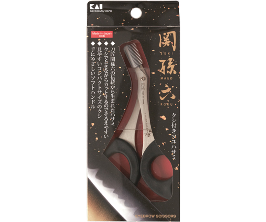 貝印 Groom！ クシ付マユハサミ（2WAY）×1個 Groom! 眉はさみ - 最安値