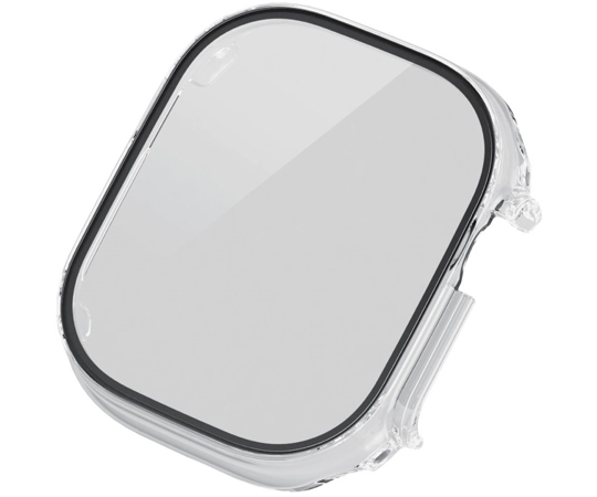 Apple Watch Ultra 49mm用フルカバーケース プレミアムガラス ゴリラ 高透明 クリア AW-22CFCGOCRの商品画像