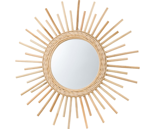 東谷 (Azumaya-kk) ミラー ナチュラル 直径60cm ラタンミラー MR-713の商品画像