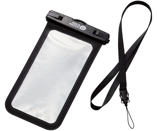 スマートフォン用防水ケース IP58 P-WPSN04BK（ブラック）の商品画像