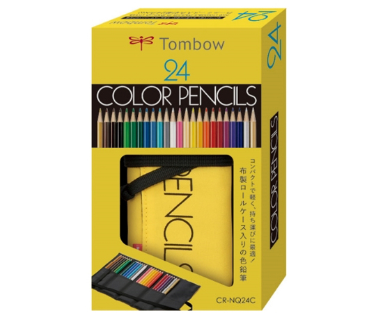 トンボ鉛筆 ロールケース入色鉛筆 24色セット NQ CR-NQ24C ×1セットの商品画像
