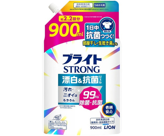 ブライトSTRONG 漂白＆抗菌ジェル 詰替用 900mL × 1の商品画像